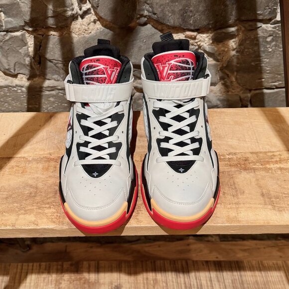 Louis Vuitton FW22 White Red Trainer 2 Basketball Sneakers - Picture 4 of 13
